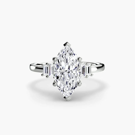 Baguette Accent Solitaire - 4Me1 