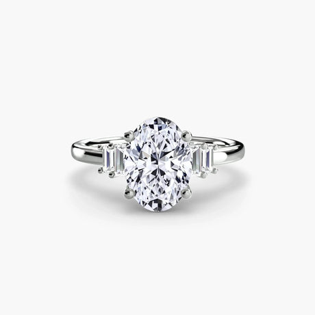 Baguette Accent Solitaire - 4Me1 
