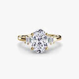 Baguette Accent Solitaire - 4Me1 