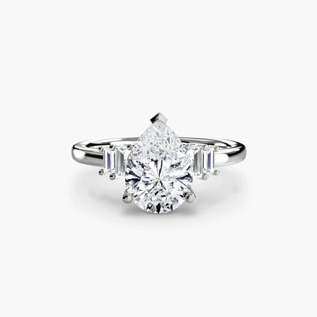 Baguette Accent Solitaire - 4Me1 