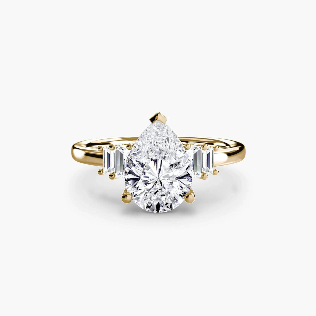 Baguette Accent Solitaire - 4Me1 