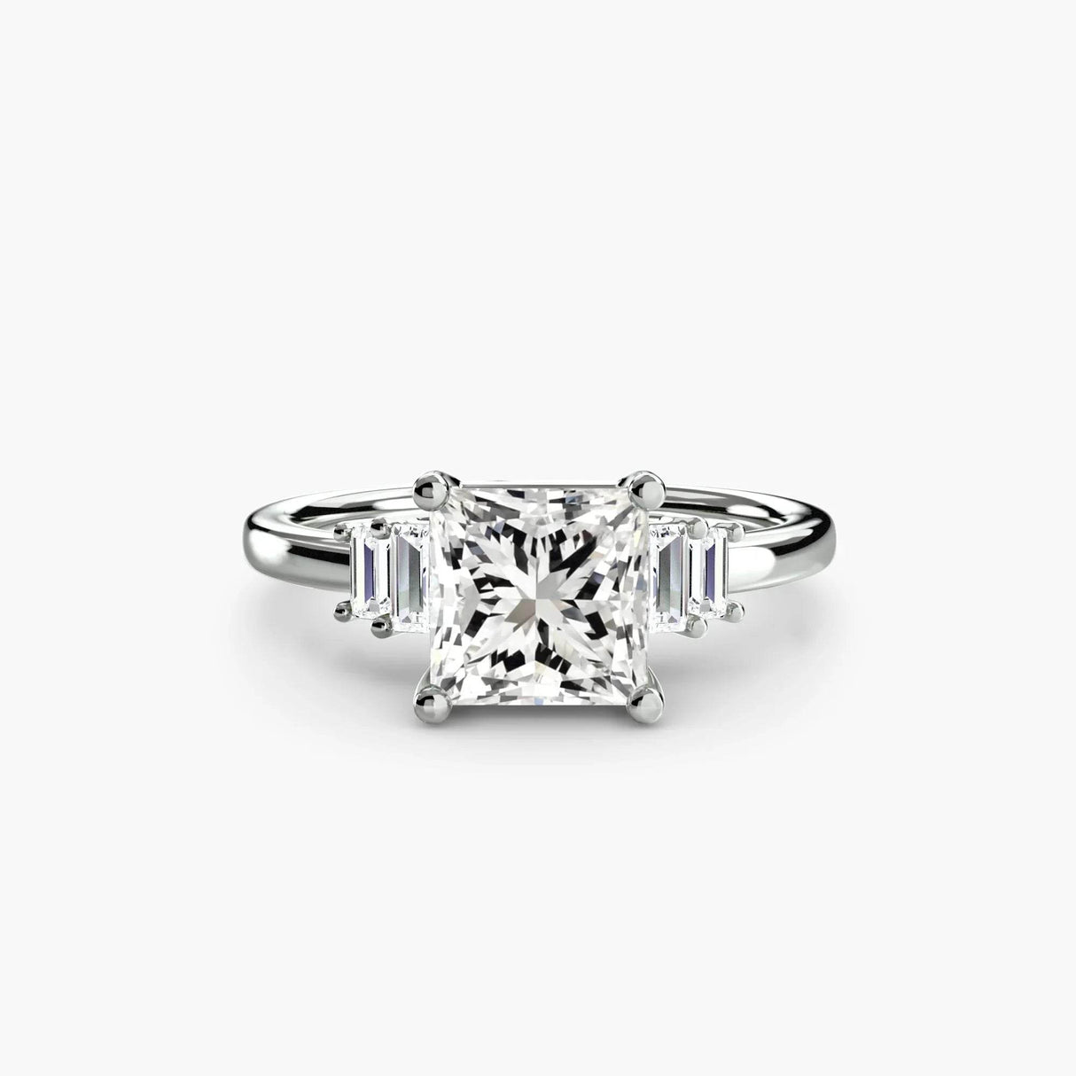 Baguette Accent Solitaire - 4Me1 