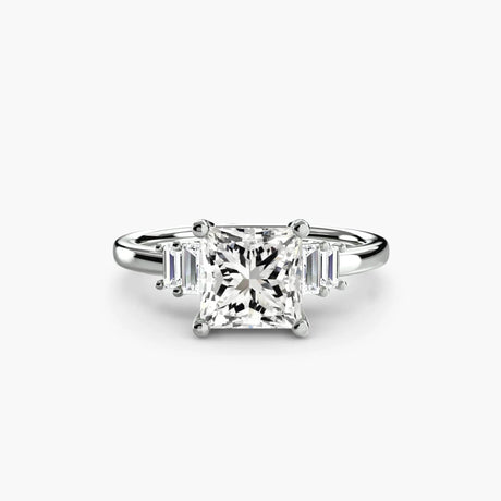 Baguette Accent Solitaire - 4Me1 