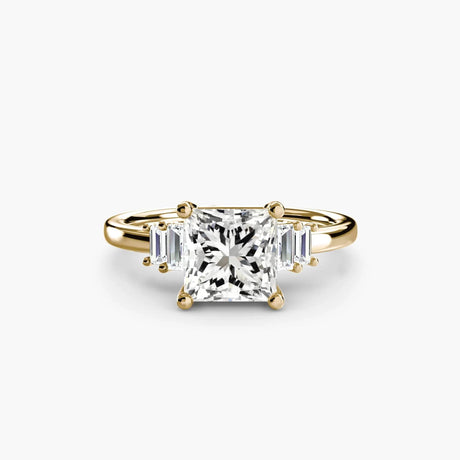 Baguette Accent Solitaire - 4Me1 