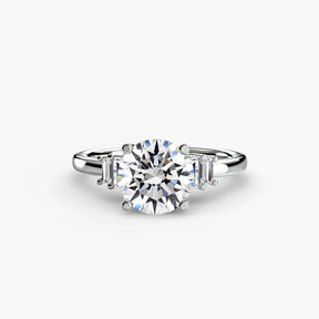 Baguette Accent Solitaire - 4Me1 