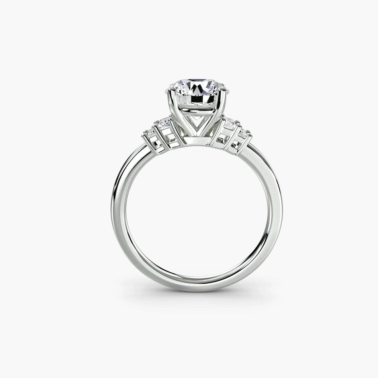 Baguette Accent Solitaire - 4Me1 