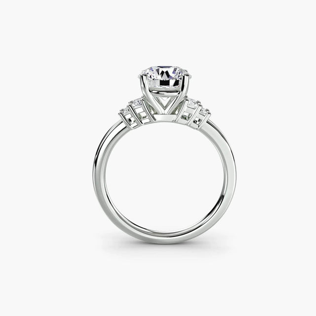 Baguette Accent Solitaire - 4Me1 