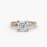 The Twisted Pavé Solitaire - 4Me1 