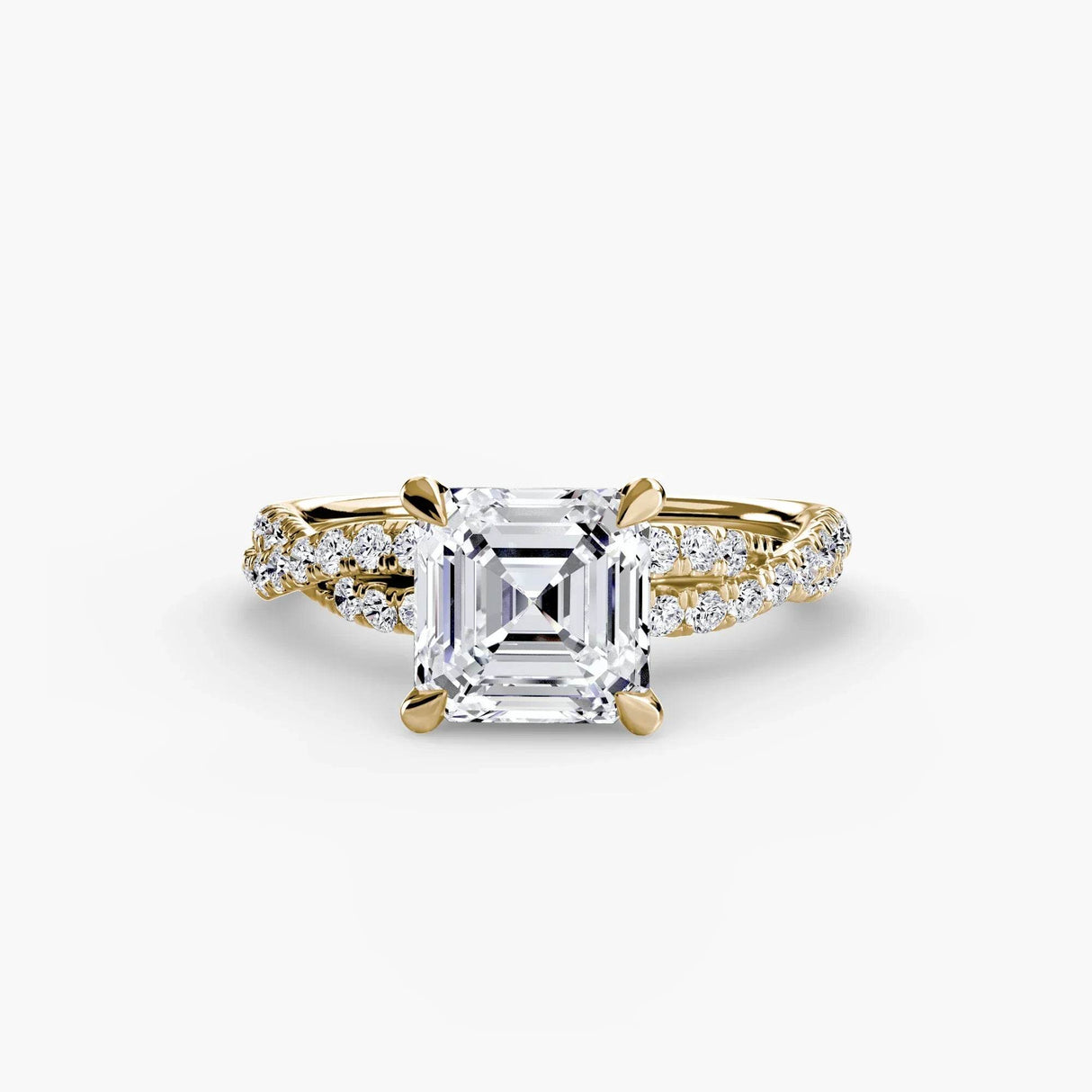 The Twisted Pavé Solitaire - 4Me1 