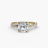 The Twisted Pavé Solitaire - 4Me1 