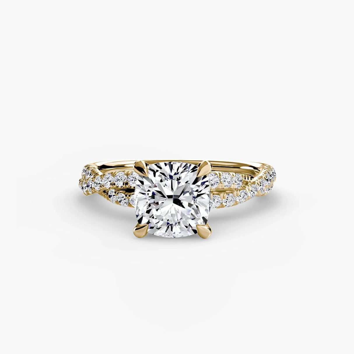 The Twisted Pavé Solitaire - 4Me1 