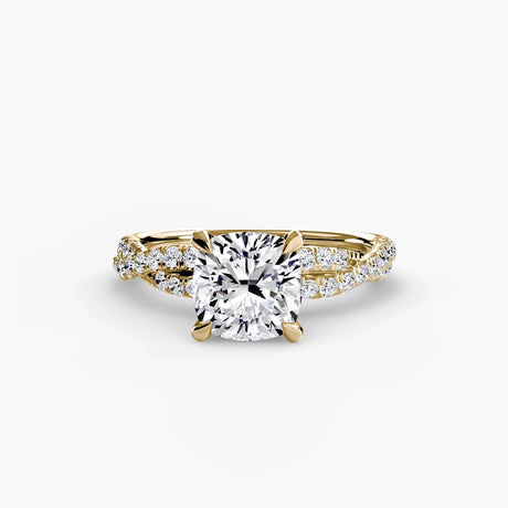 The Twisted Pavé Solitaire - 4Me1 