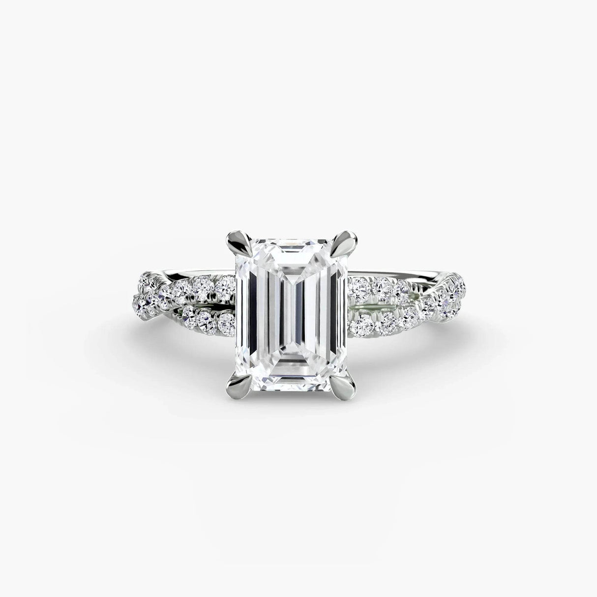 The Twisted Pavé Solitaire - 4Me1 