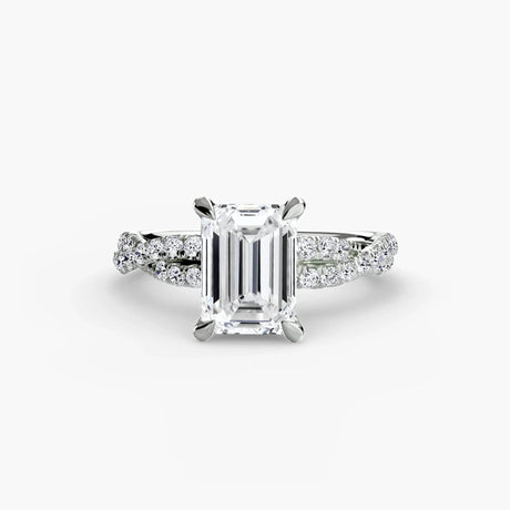The Twisted Pavé Solitaire - 4Me1 