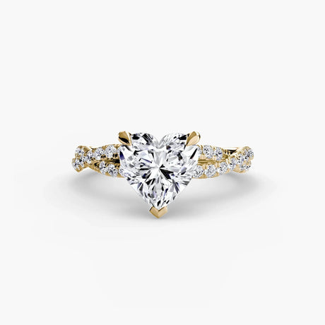 The Twisted Pavé Solitaire - 4Me1 