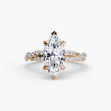 The Twisted Pavé Solitaire - 4Me1 