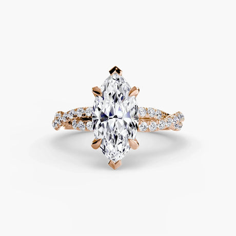The Twisted Pavé Solitaire - 4Me1 