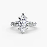 The Twisted Pavé Solitaire - 4Me1 