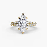 The Twisted Pavé Solitaire - 4Me1 