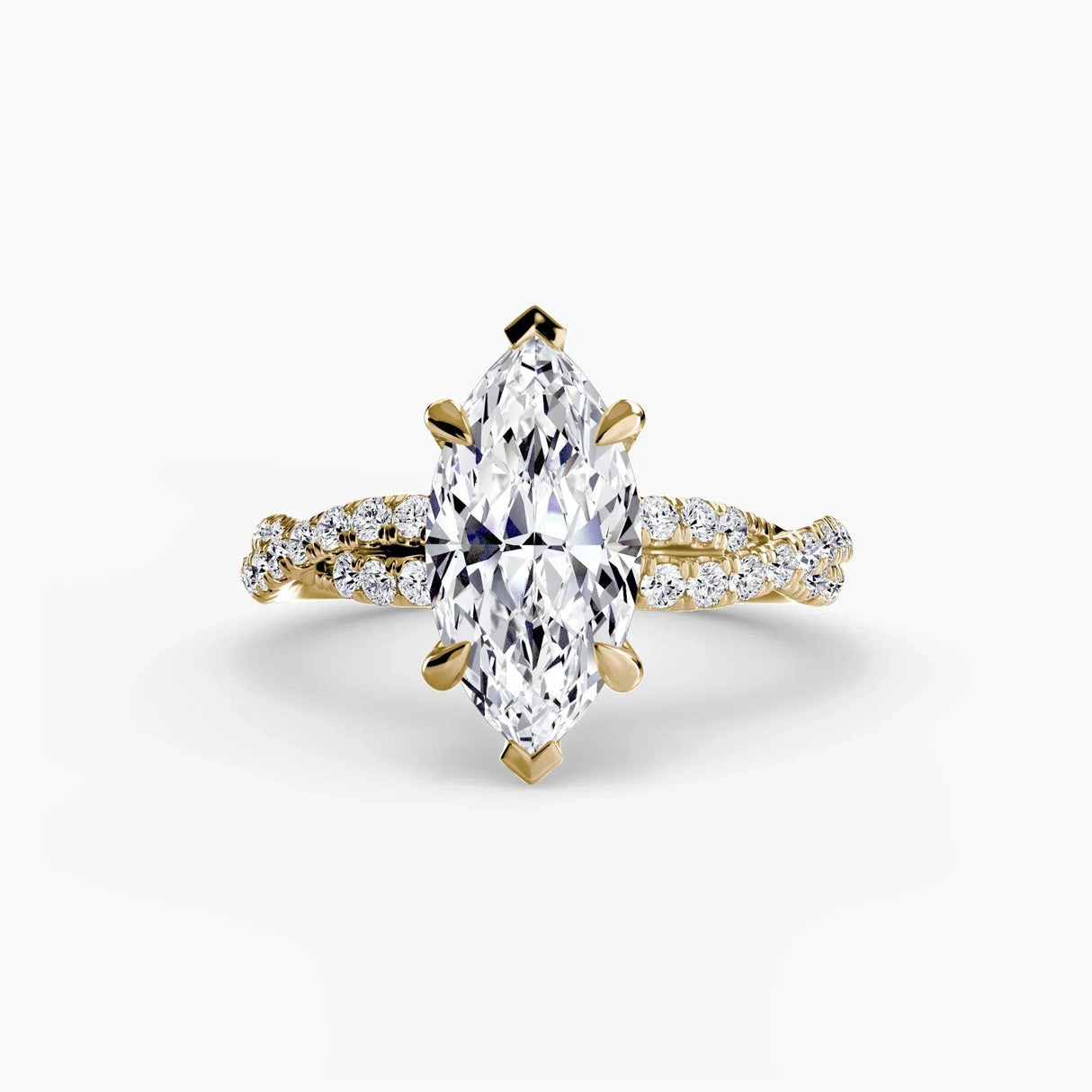 The Twisted Pavé Solitaire - 4Me1 