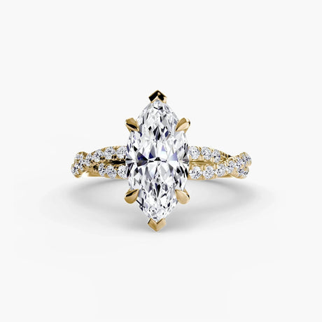 The Twisted Pavé Solitaire - 4Me1 