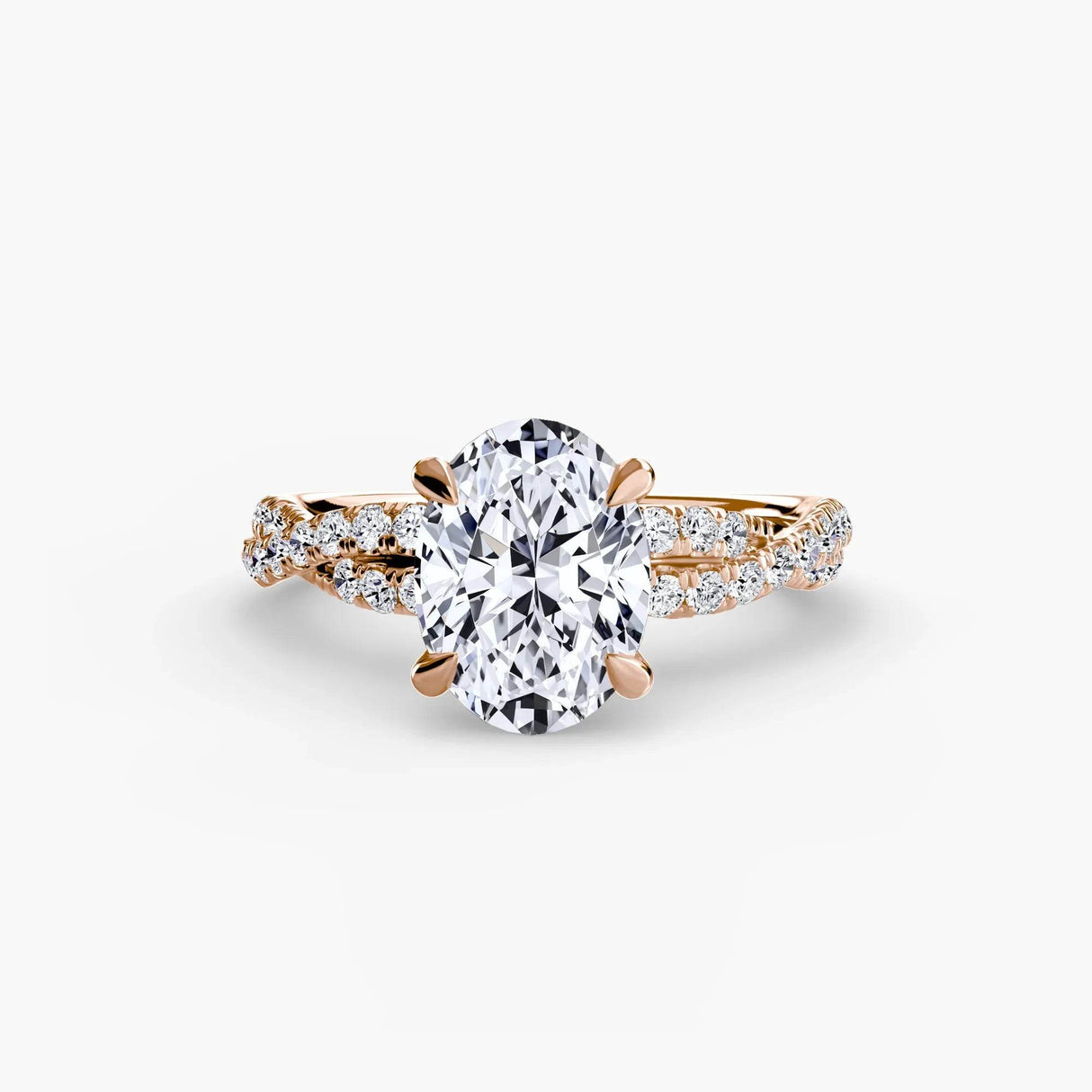 The Twisted Pavé Solitaire - 4Me1 