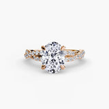 The Twisted Pavé Solitaire - 4Me1 
