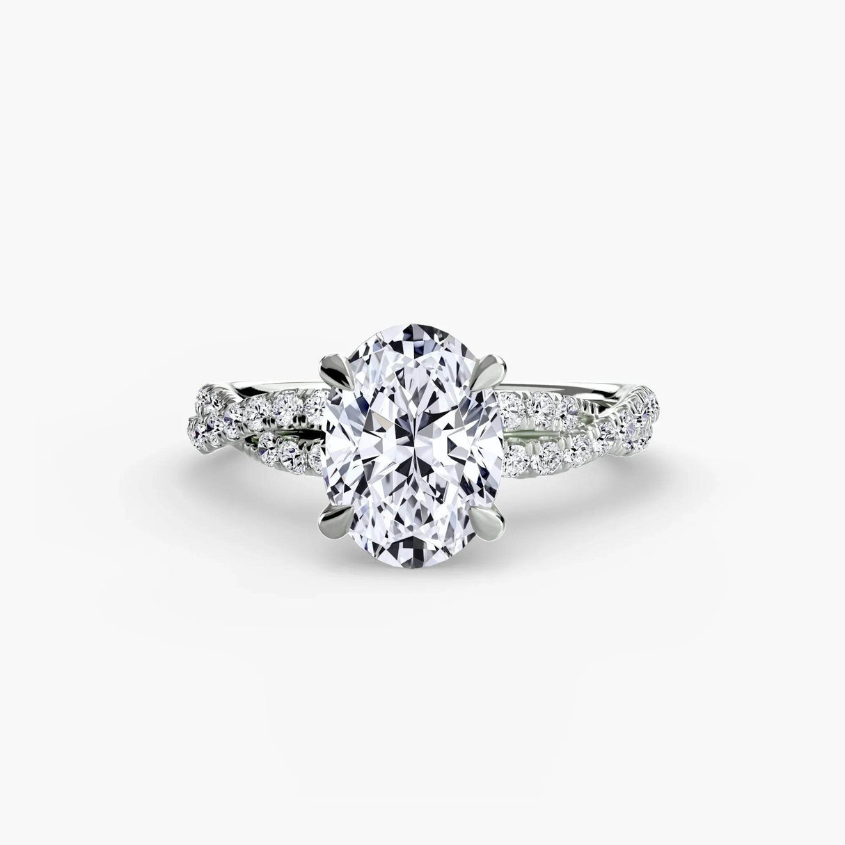 The Twisted Pavé Solitaire - 4Me1 