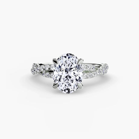 The Twisted Pavé Solitaire - 4Me1 