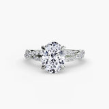 The Twisted Pavé Solitaire - 4Me1 