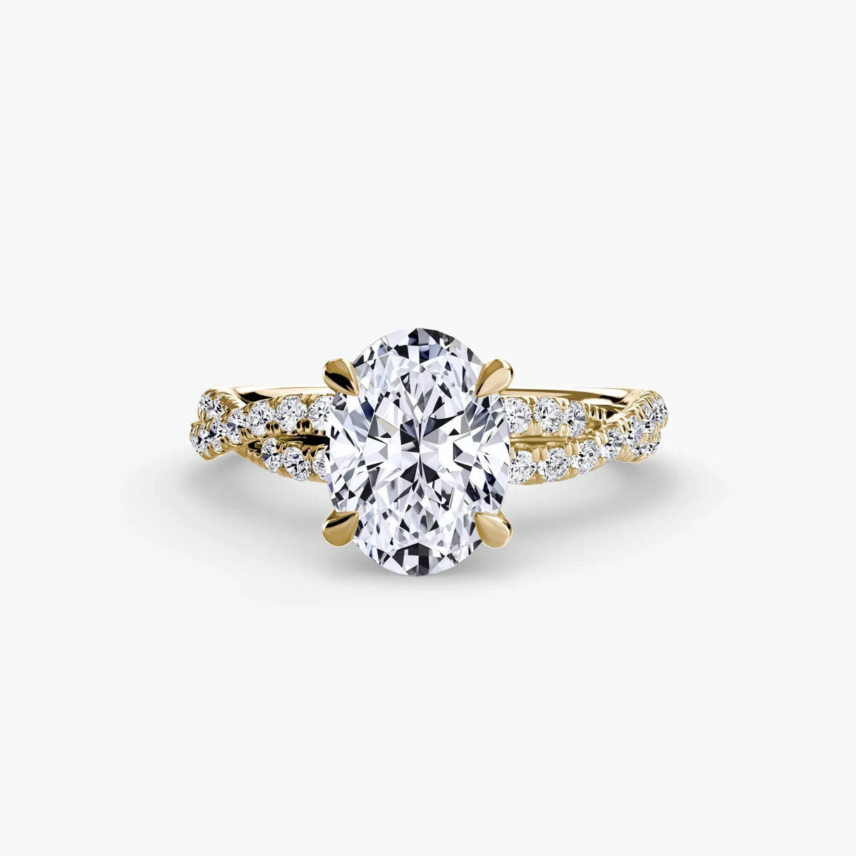The Twisted Pavé Solitaire - 4Me1 