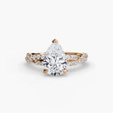 The Twisted Pavé Solitaire - 4Me1 