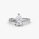 The Twisted Pavé Solitaire - 4Me1 