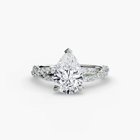 The Twisted Pavé Solitaire - 4Me1 
