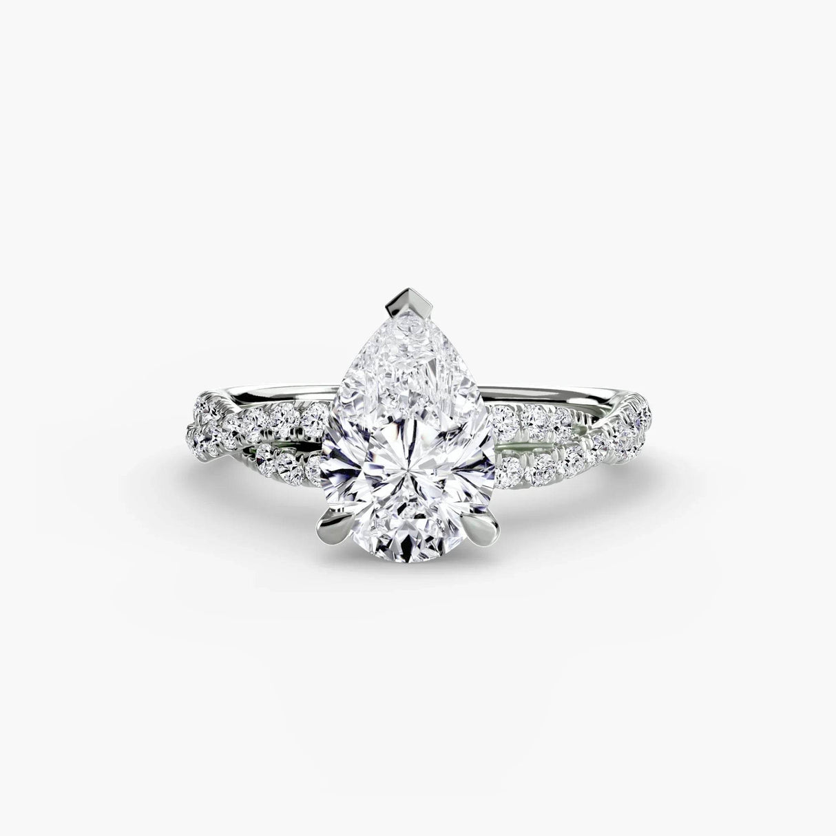 The Twisted Pavé Solitaire - 4Me1 