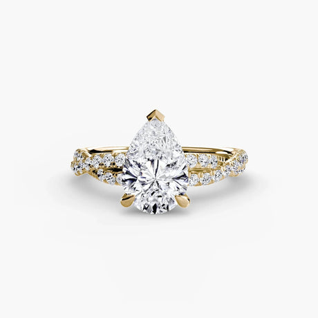 The Twisted Pavé Solitaire - 4Me1 