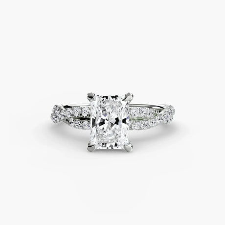 The Twisted Pavé Solitaire - 4Me1 