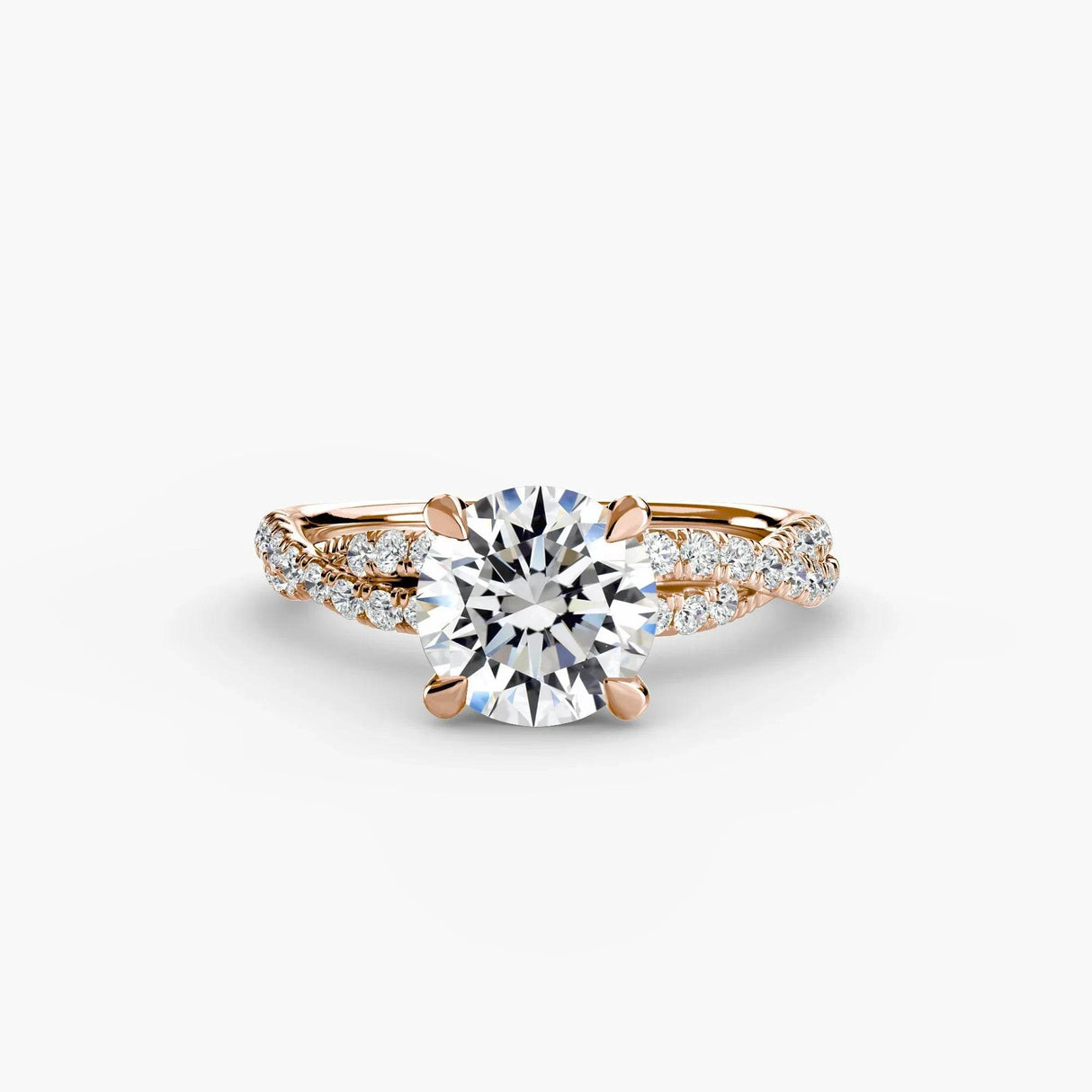 The Twisted Pavé Solitaire - 4Me1 