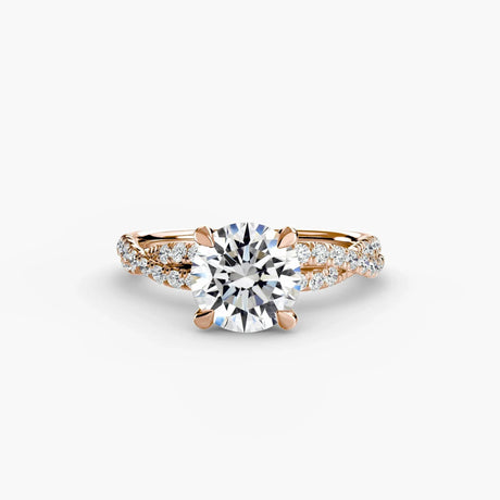 The Twisted Pavé Solitaire - 4Me1 