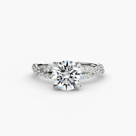 The Twisted Pavé Solitaire - 4Me1 