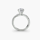 The Twisted Pavé Solitaire - 4Me1 