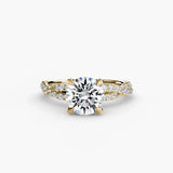 The Twisted Pavé Solitaire - 4Me1 