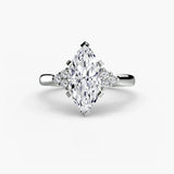 Solitaire with Cluster Shoulders 2 - 4Me1 