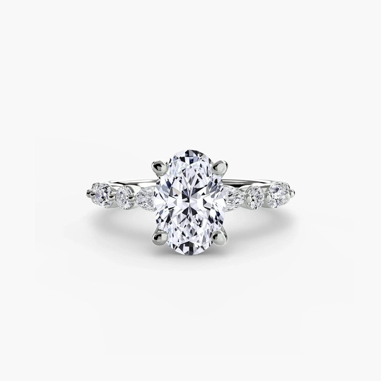 Solitaire with Eternity Pavé 2 - 4Me1 