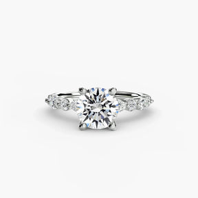 Solitaire with Eternity Pavé 2 - 4Me1 