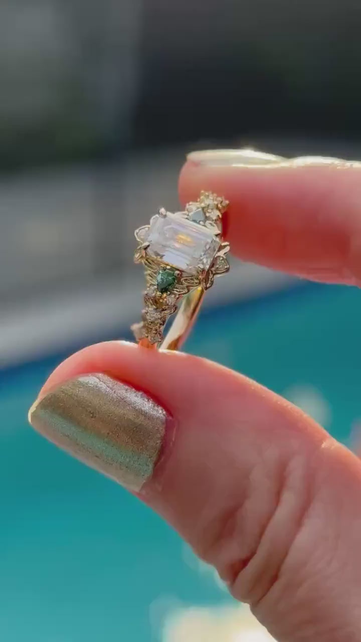 Nhẫn Lục Bảo Nguyệt Hoa