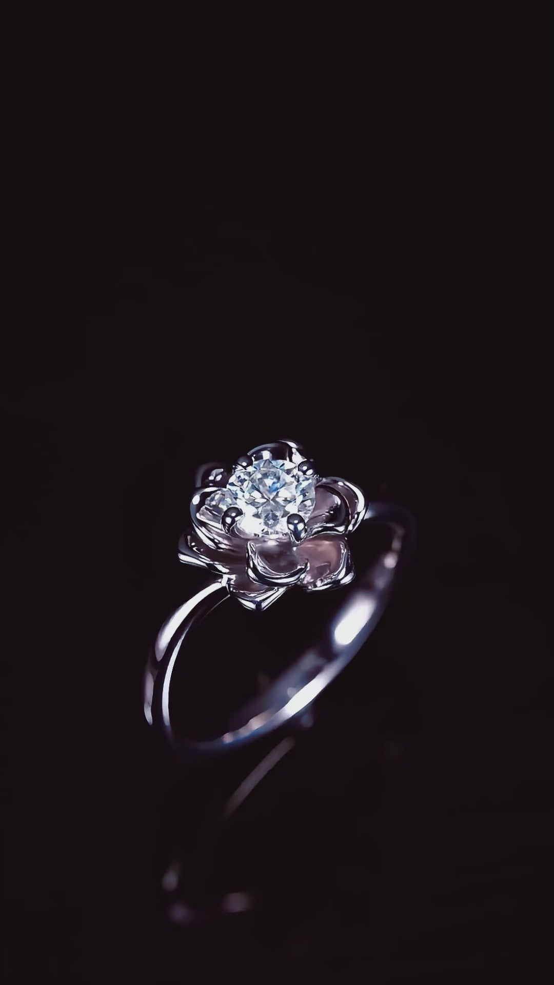 [Kharan Mey - Singapore] Magnolia Elegance Flower Engagement Ring